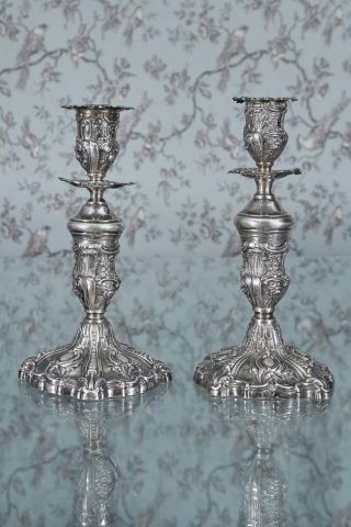 Paire de bougeoirs