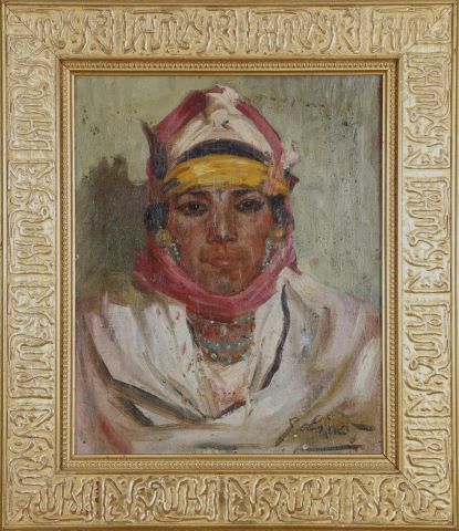 Jeune Berbère à la parure de turquoises