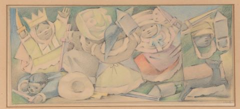 Jean Charlot (1898-1979) Great Malinches III,...