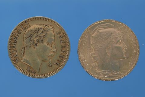 2 pièces de 20 francs or 900‰