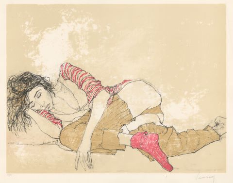 Femme allongée