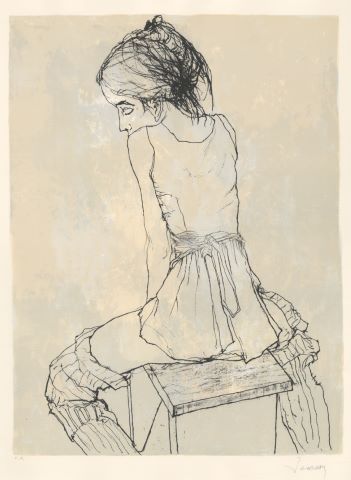 Jeune fille assise
