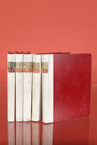 5 volumes de magazines satiriques illustrés, reliés