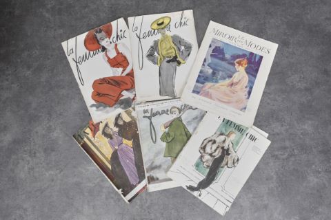 Important fonds de journaux et magazines de mode
