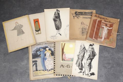 Divers revues et magazines illustrés, dessins de mode...