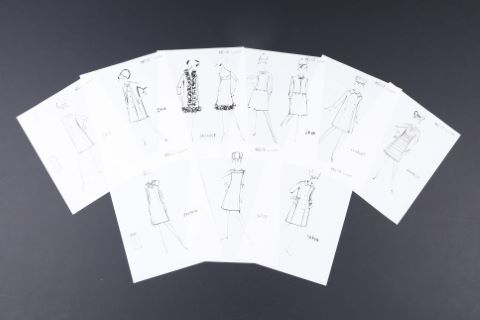 [Mode] Rare ensemble de 49 dessins - Collections “Actualités”