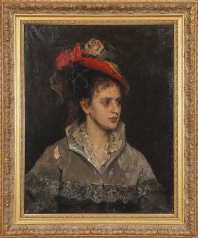 Attribué à Maria Wiik (1853-1928) Autoportrait...