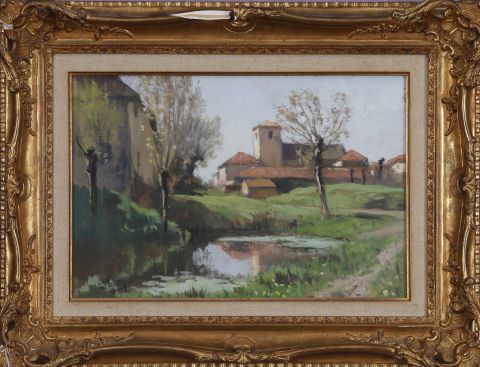 Paysage à l’église