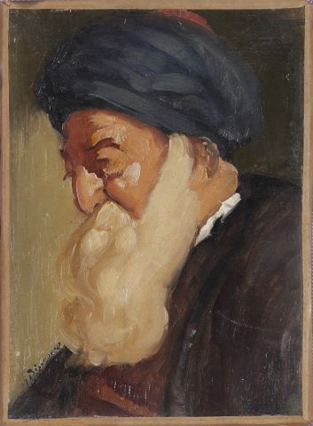 Maurice Bismouth (1891-1965) Portrait de rabbin