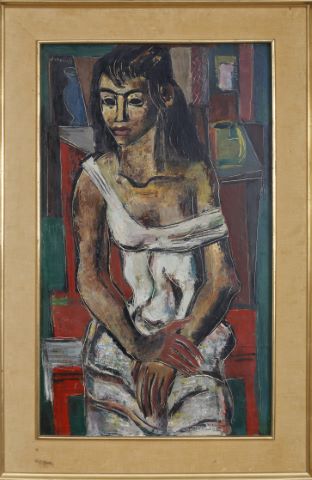 Georges Artemoff (1892-1965) Jeune fille assise...