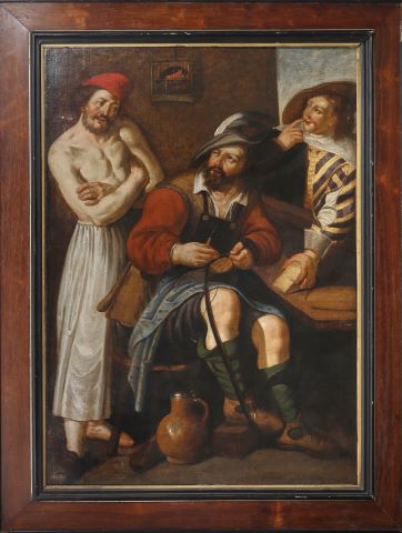 École flamande, dans le goût de Jacob Jordaens...