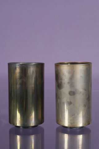 Paire de lampes cylindriques à poser, modèle Maroc