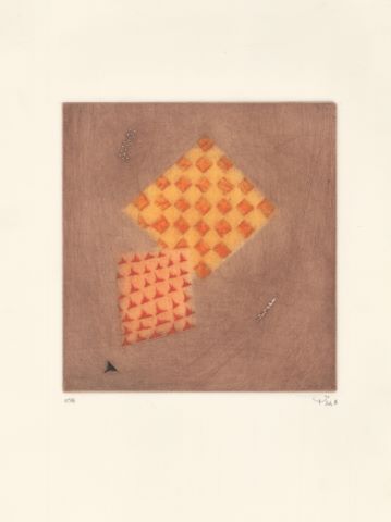 Arthur Luiz Piza (1928-2017) Carrés orange