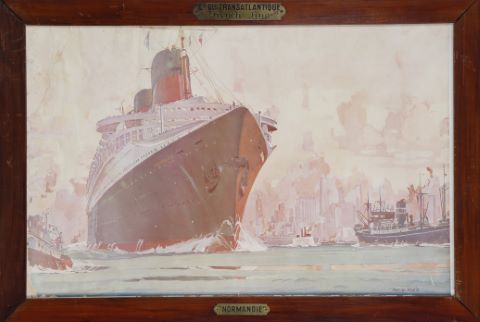 Le Normandie devant New York
