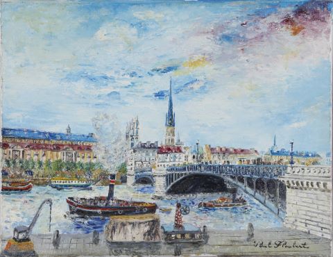 Paul Flaubert (1928-1994) Vue de Notre-Dame...