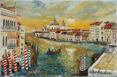 Paul Flaubert (1928-1994) Le Grand Canal à Venise
