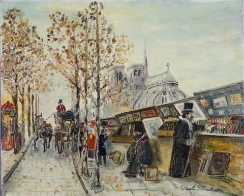 Paul Flaubert (1928-1994) Les Bouquinistes...