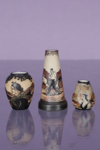 Ciboure et Étienne Vilotte (1881-1957) 3 vases