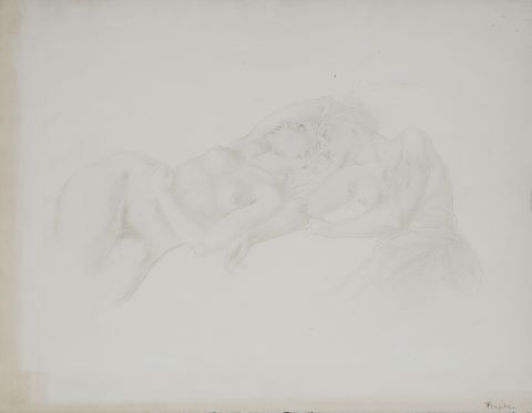 Deux nus allongés