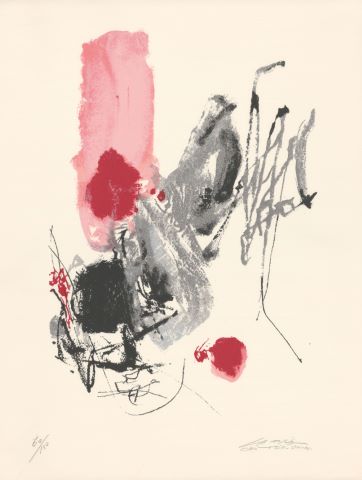 Composition rouge et noir