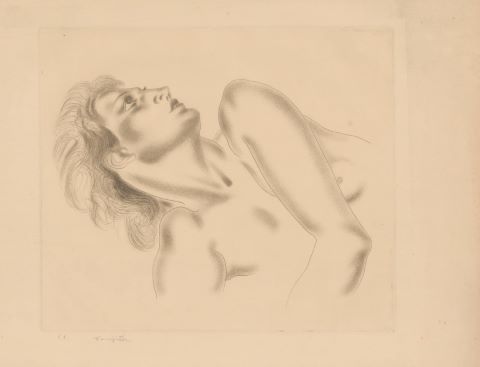 Femme de profil
