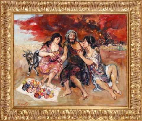 Walter Spitzer (né en 1927) Loth et ses filles