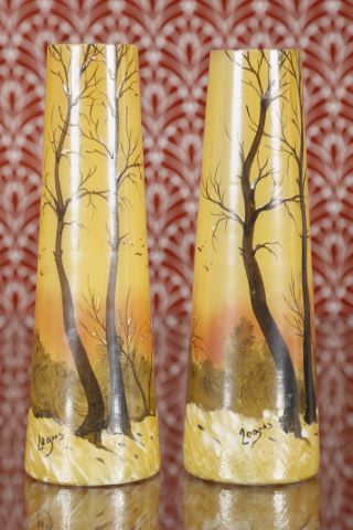 2 vases tronconiques