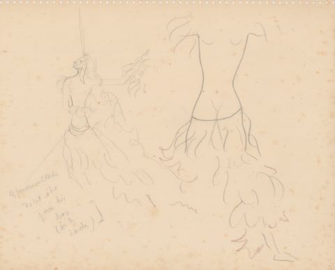 Jean Cocteau (1889-1963) La Dame à la Licorne,...