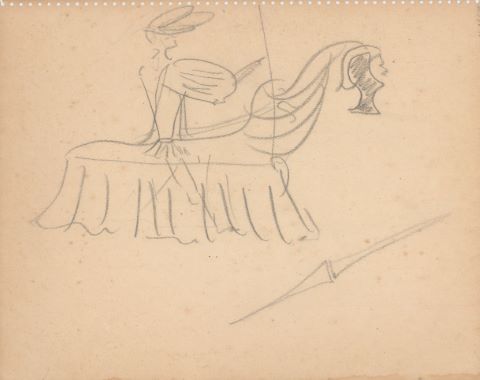 Jean Cocteau (1889-1963) La Dame à la Licorne,...