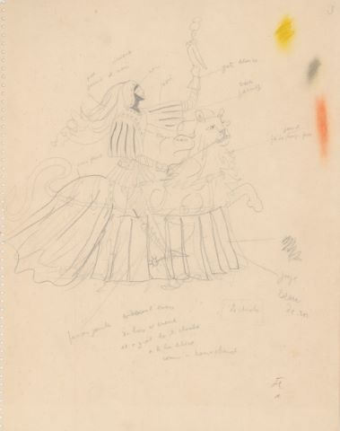 La Dame à la Licorne, étude du Chevalier