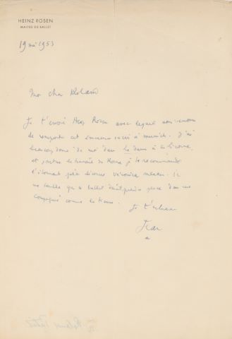 LAS à Roland Petit et 1 LAS à Heinz Rosen