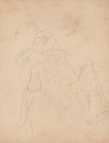 2 études pour La Dame à la Licorne
