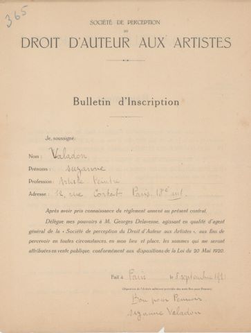 Ensemble de LAS, coupures de presse, cartons d’invitations, contrats