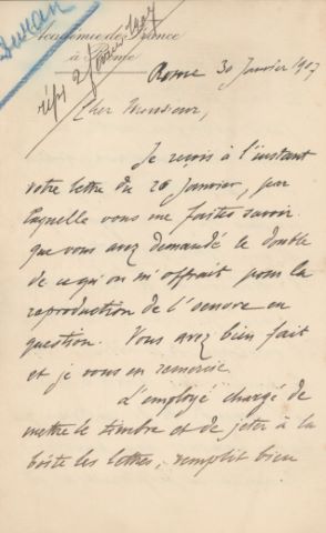 Carolus-Duran (1837-1917) 2 LAS à Monsieur...