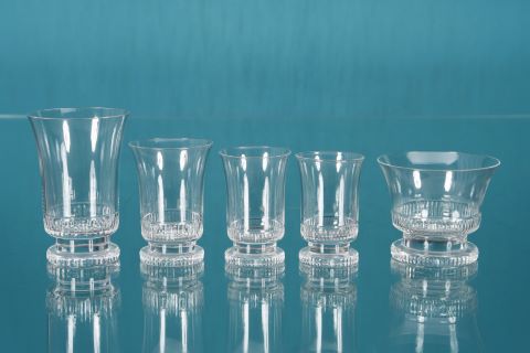 Service de 39 verres, modèle Art Déco
