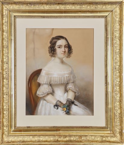 Reine Paulin (XIXe siècle) Portrait de femme...
