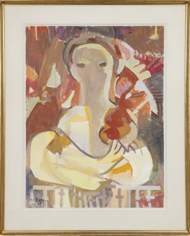 Femme au balcon