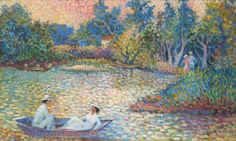 Canotage et repos au bord du lac