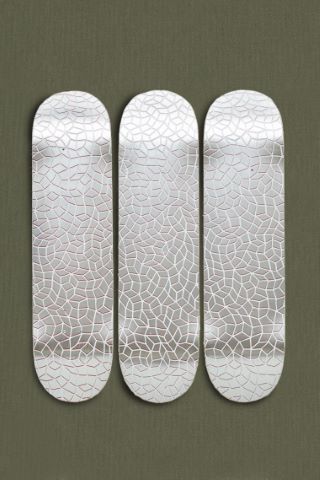 Skateboard triptych Infinity Nets