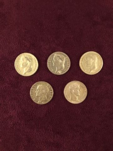 5 pièces de 40 francs
