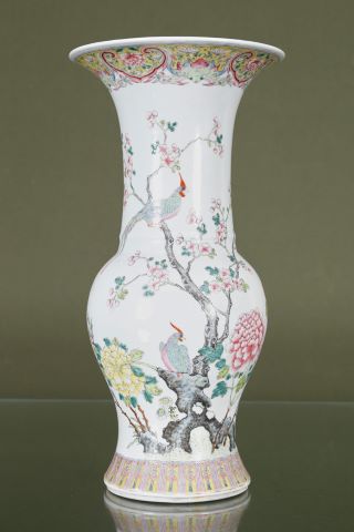 Grand vase balustre à col évasé