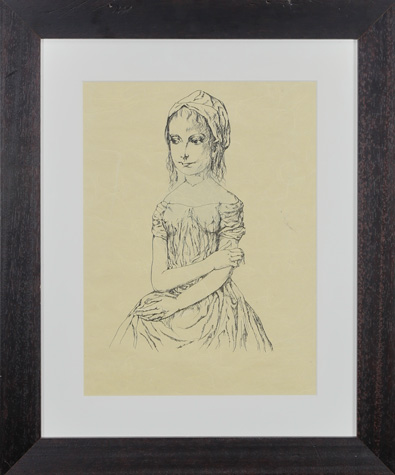D’après Léonard Tsugouharu Foujita Jeune fille...