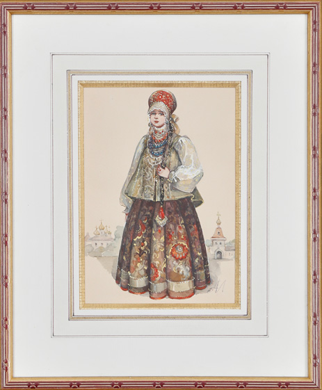 Femmes en costumes traditionnels [3 œuvres]