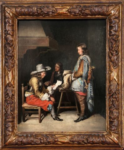 D’après Gerard Ter Borch Officier lisant...