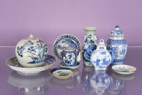 Asie du Sud-Est Ensemble de porcelaines