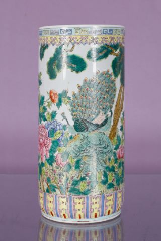 Chine Grand vase cylindrique