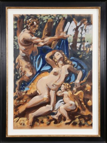 François Boisrond (né en 1959) Faune et Vénus,...