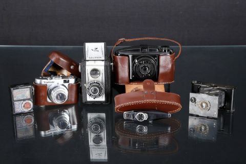 Ensemble de 5 appareils photographiques...