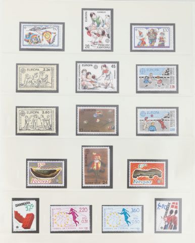 [Philatélie] Europa 6 albums de timbres + 1...