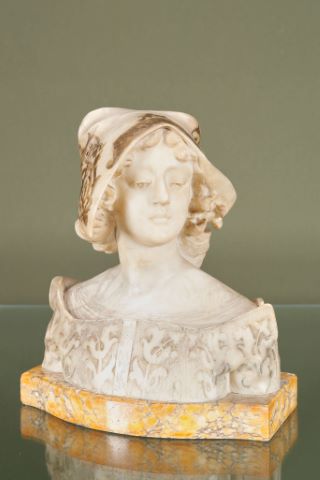 Christophoro Vicari (1846-1913) Buste de jeune...